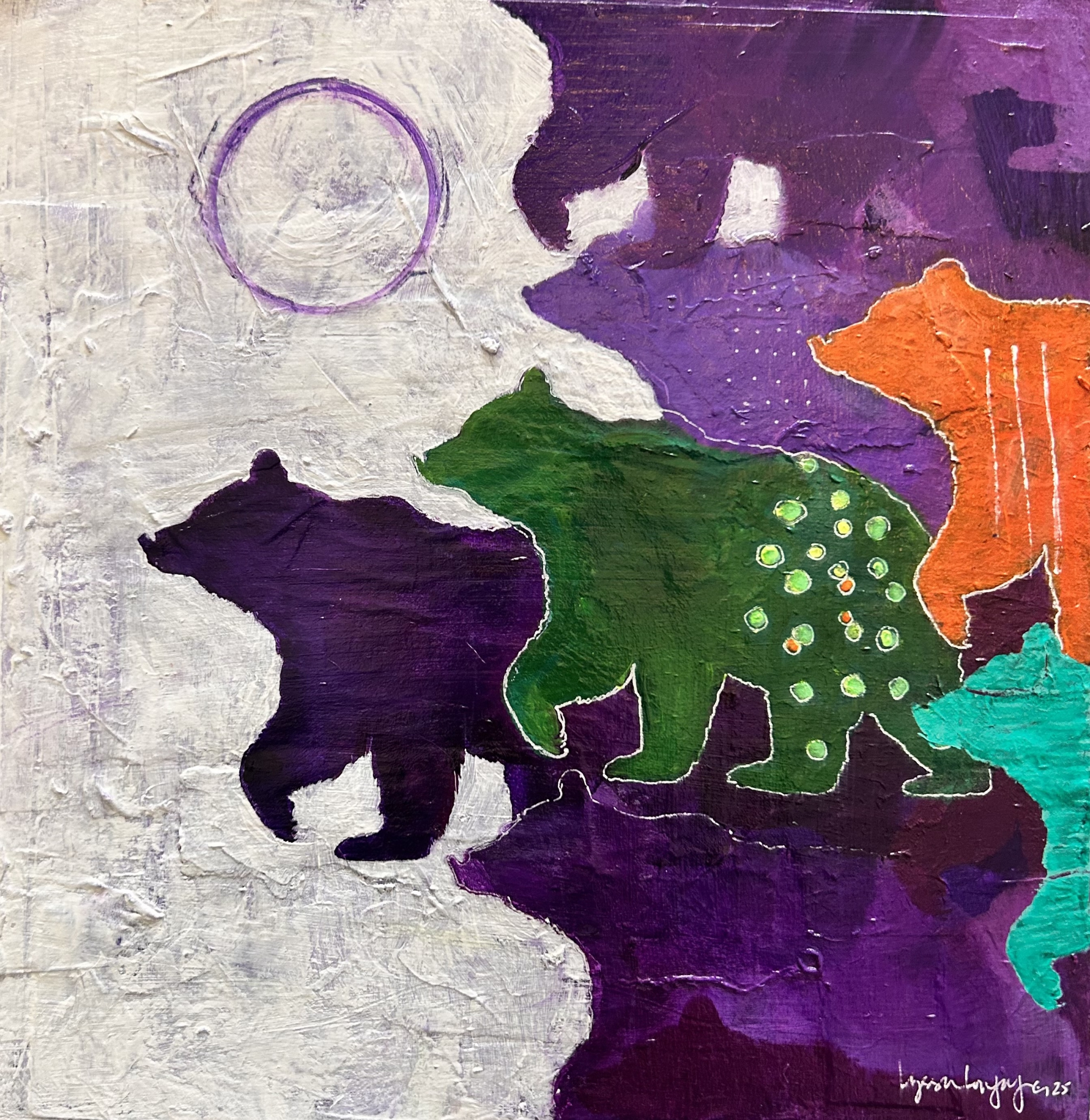 Beary Purple by Lyssa Lovejoy